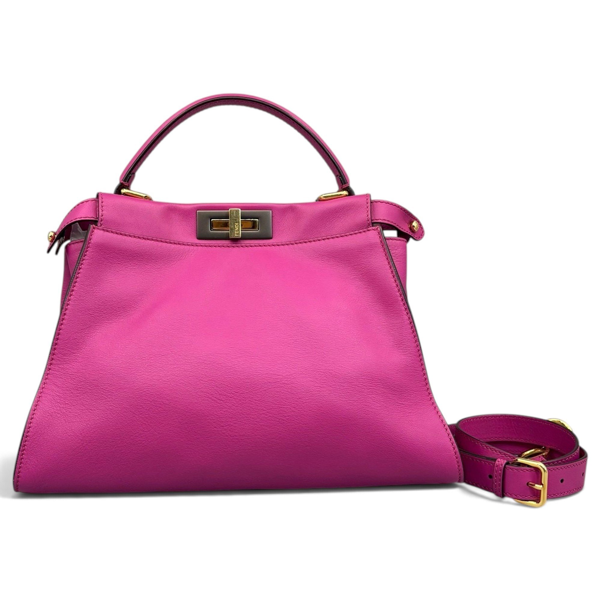 Peekaboo leather handbag