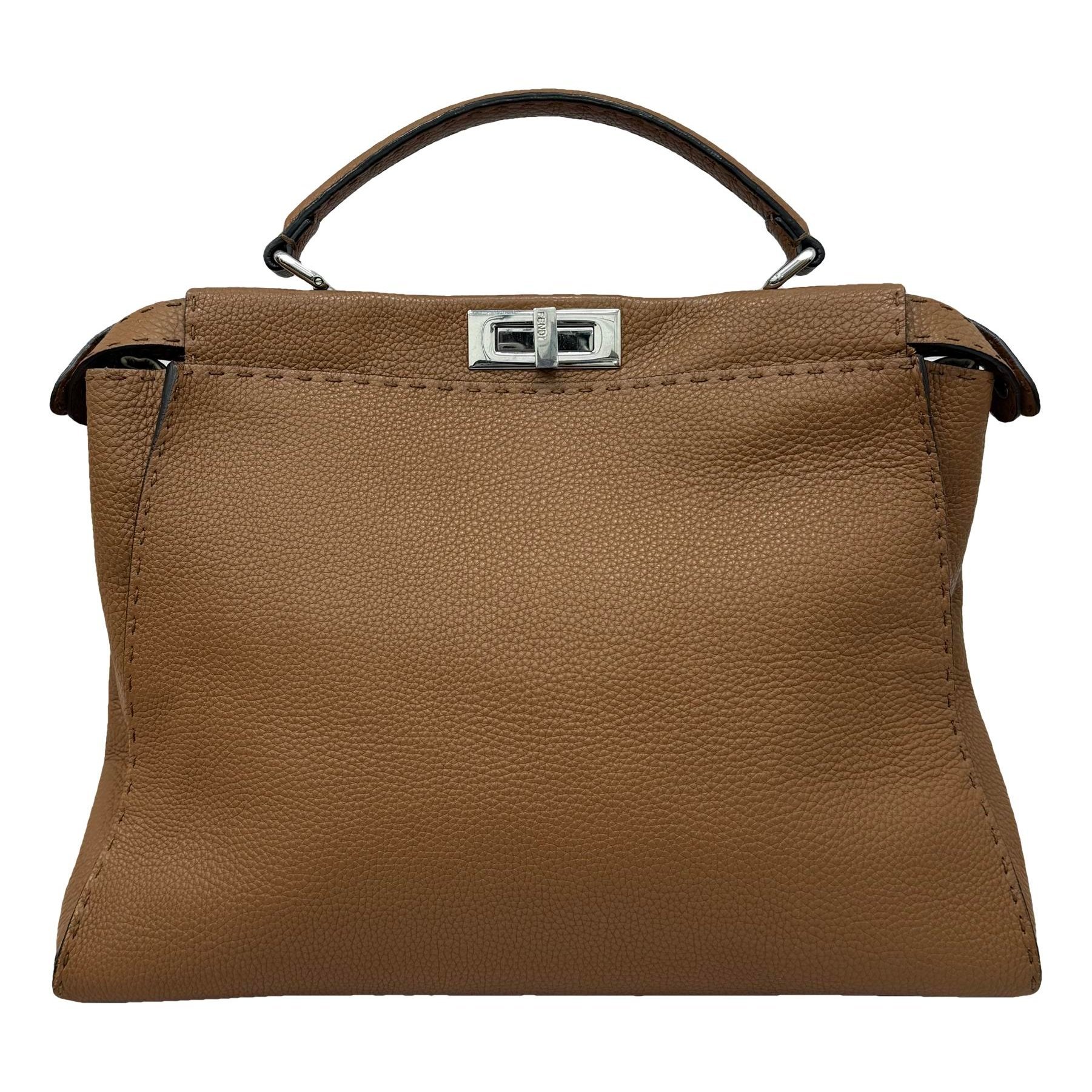 Peekaboo leather handbag