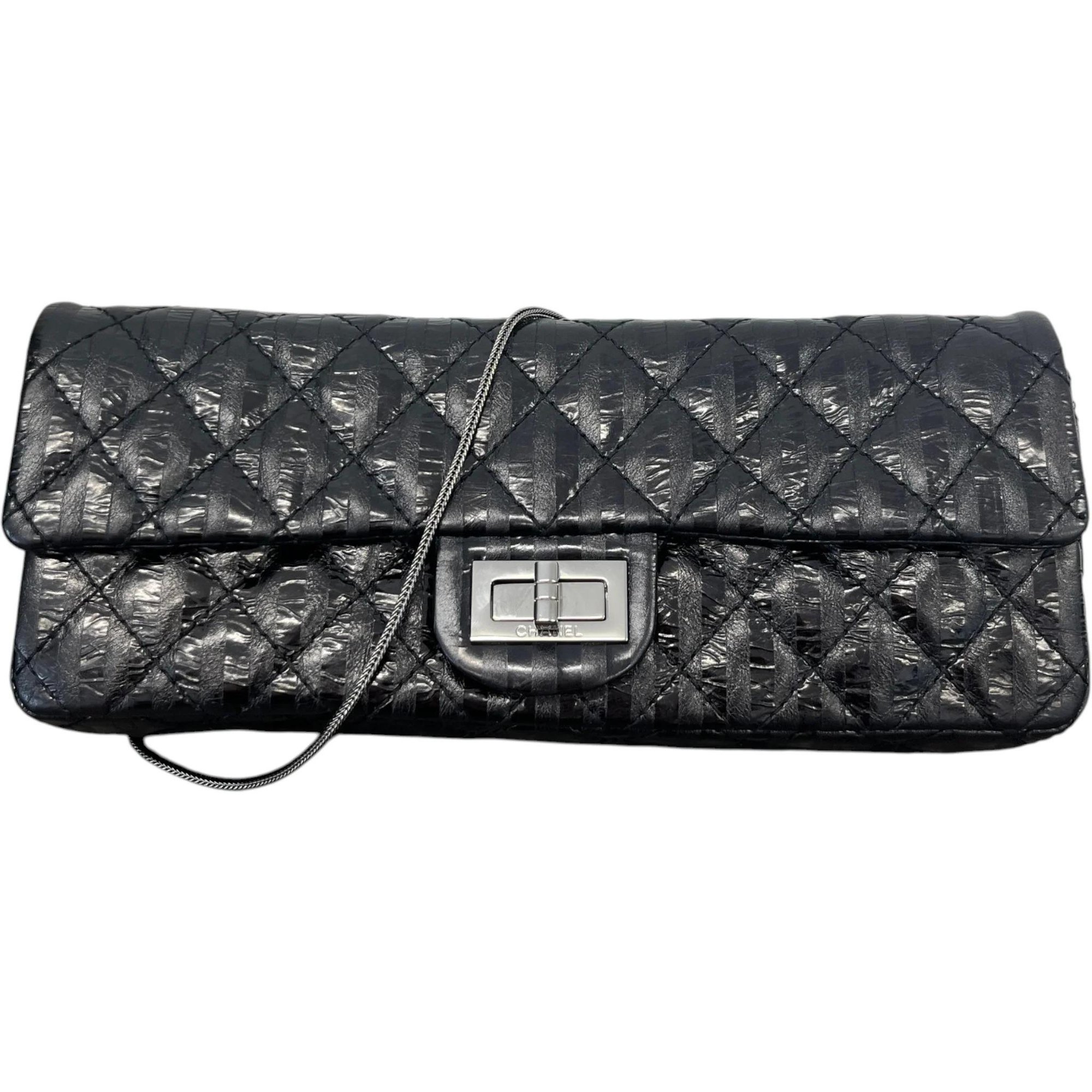 Leather clutch bag