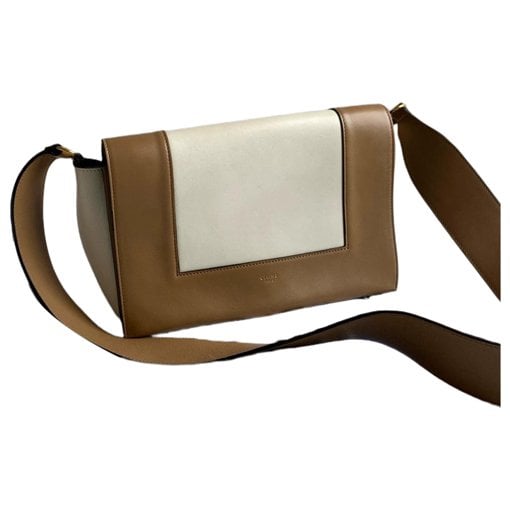 Frame leather handbag