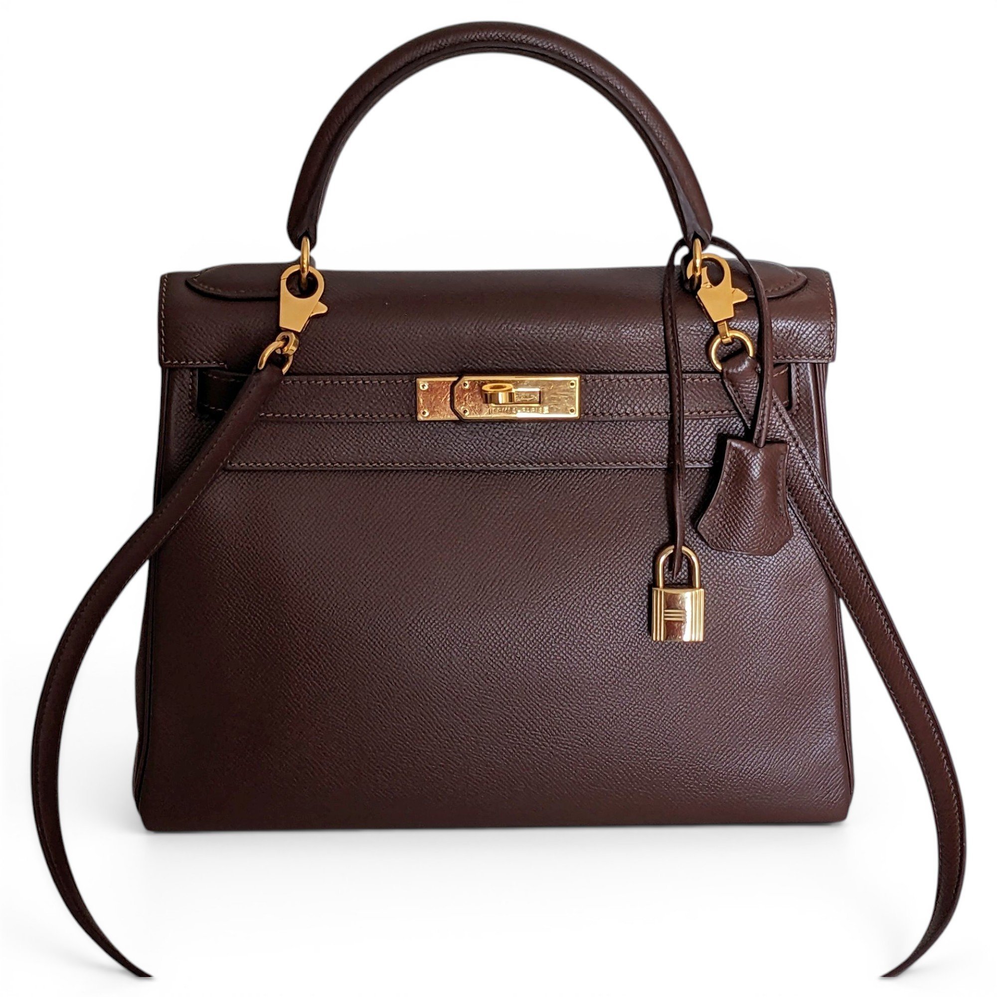 Kelly 28 leather crossbody bag