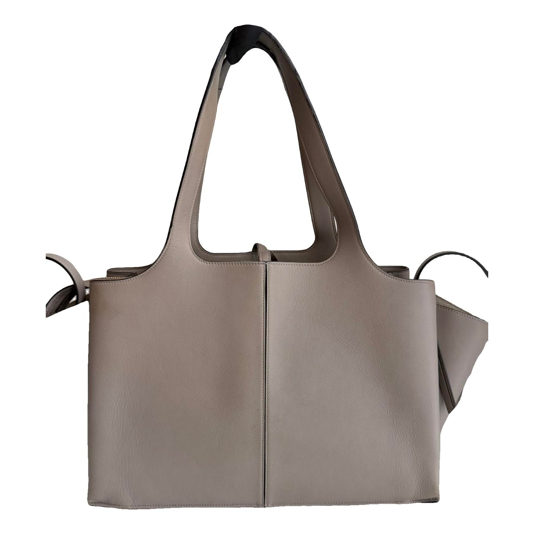 Tri-Fold leather tote