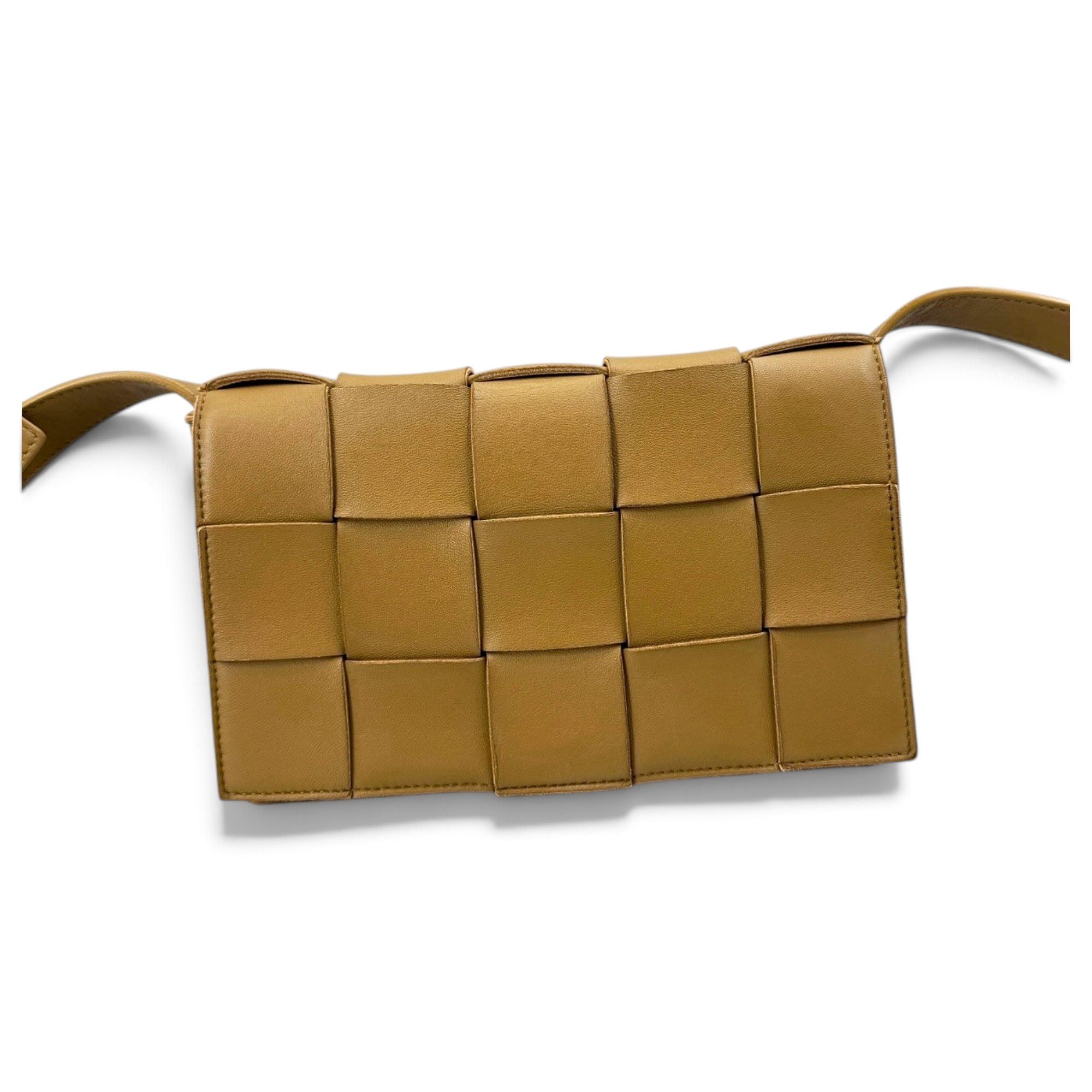 Cassette leather handbag