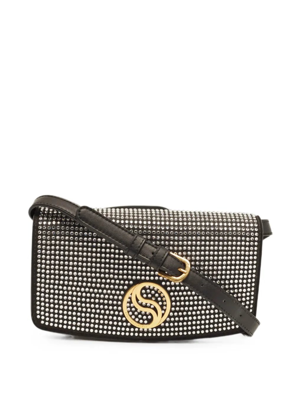 S-Wave rhinestone crossbody bag