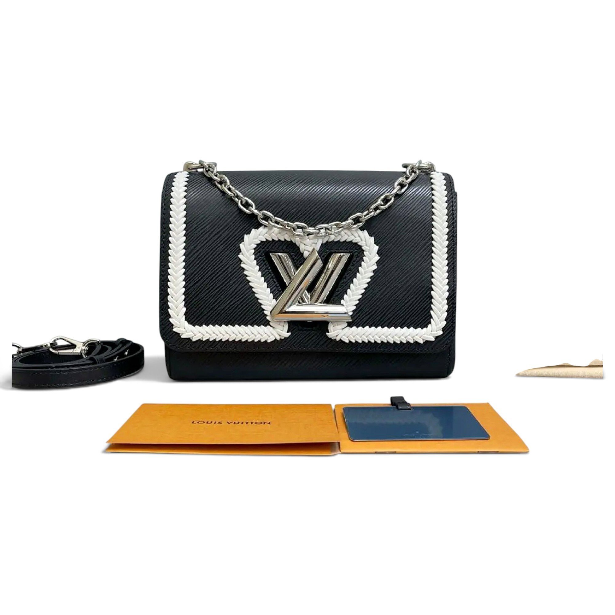 Twist leather handbag