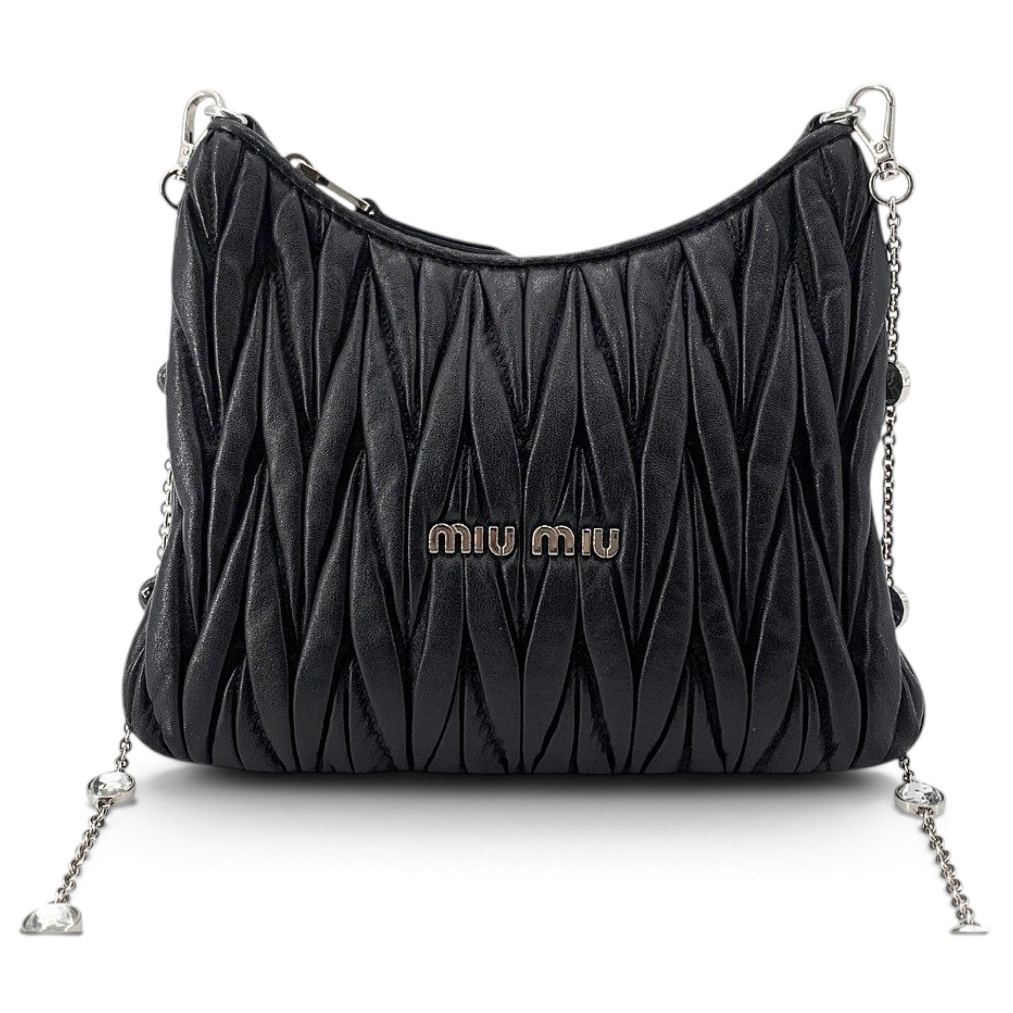 Matelassé leather crossbody bag