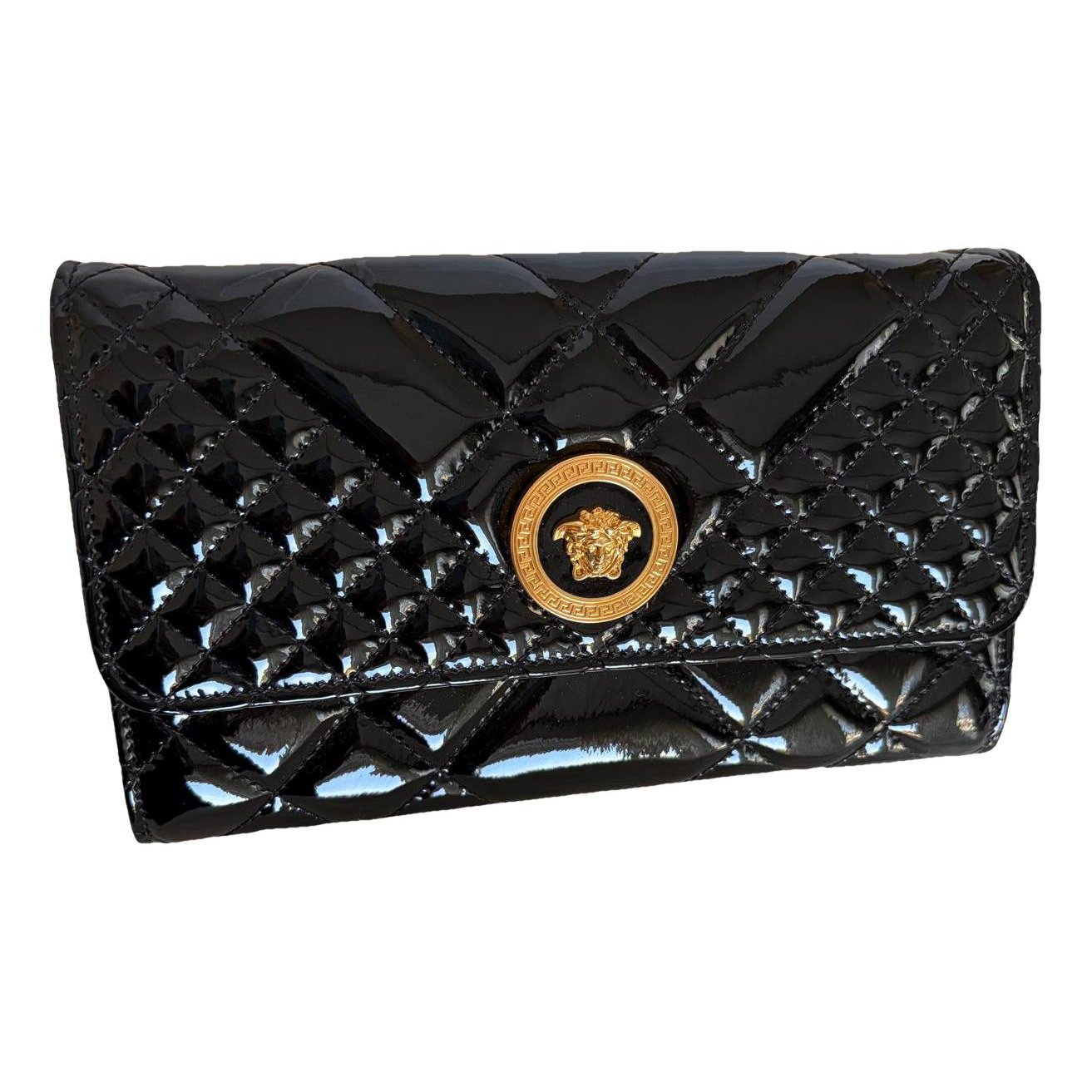 La Medusa patent leather handbag