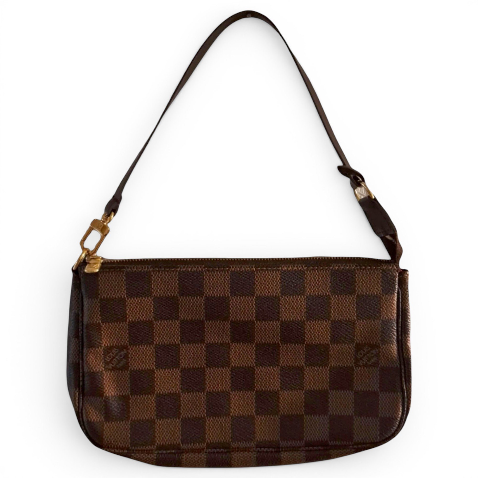 Leather clutch bag