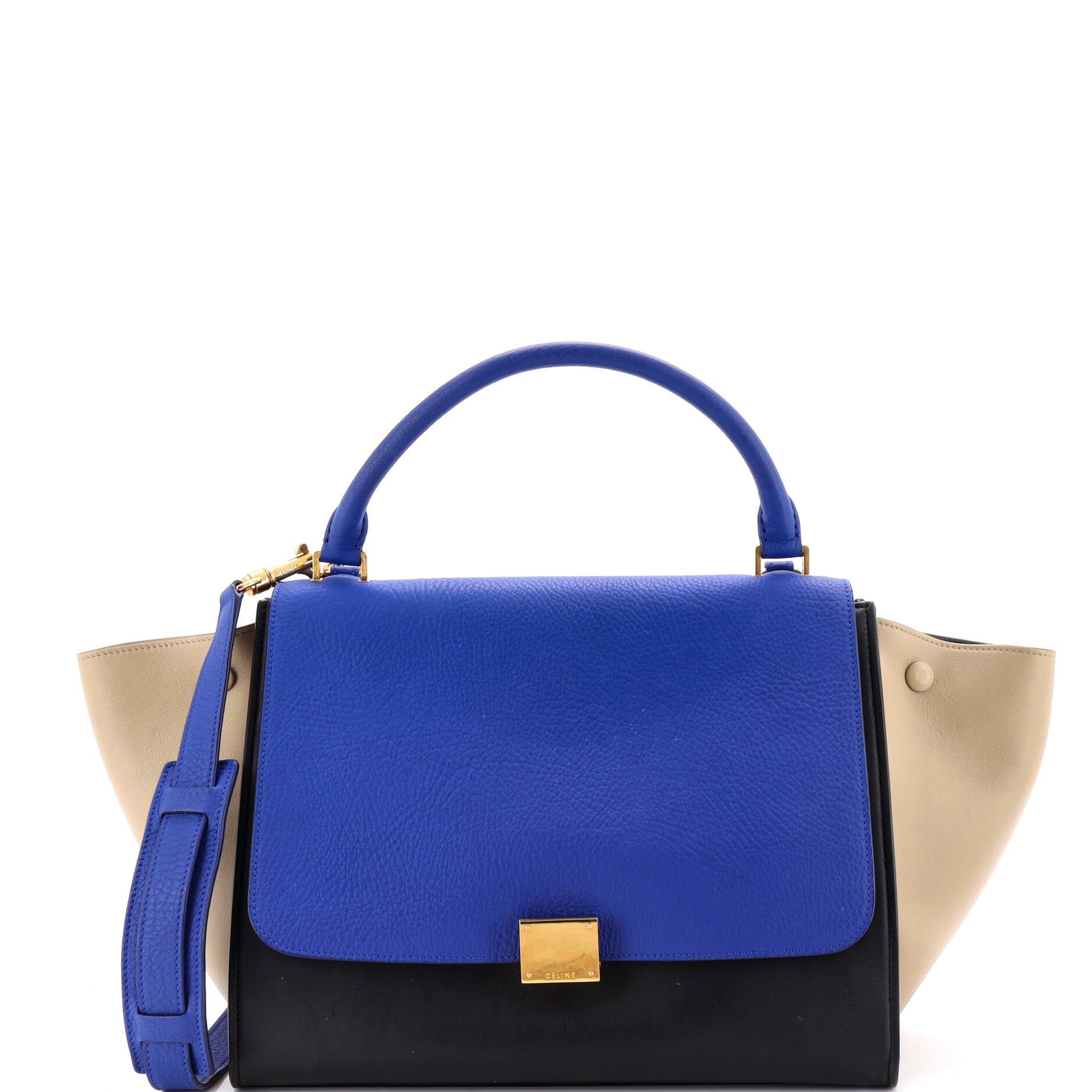 Tricolor Trapeze Bag Leather Medium