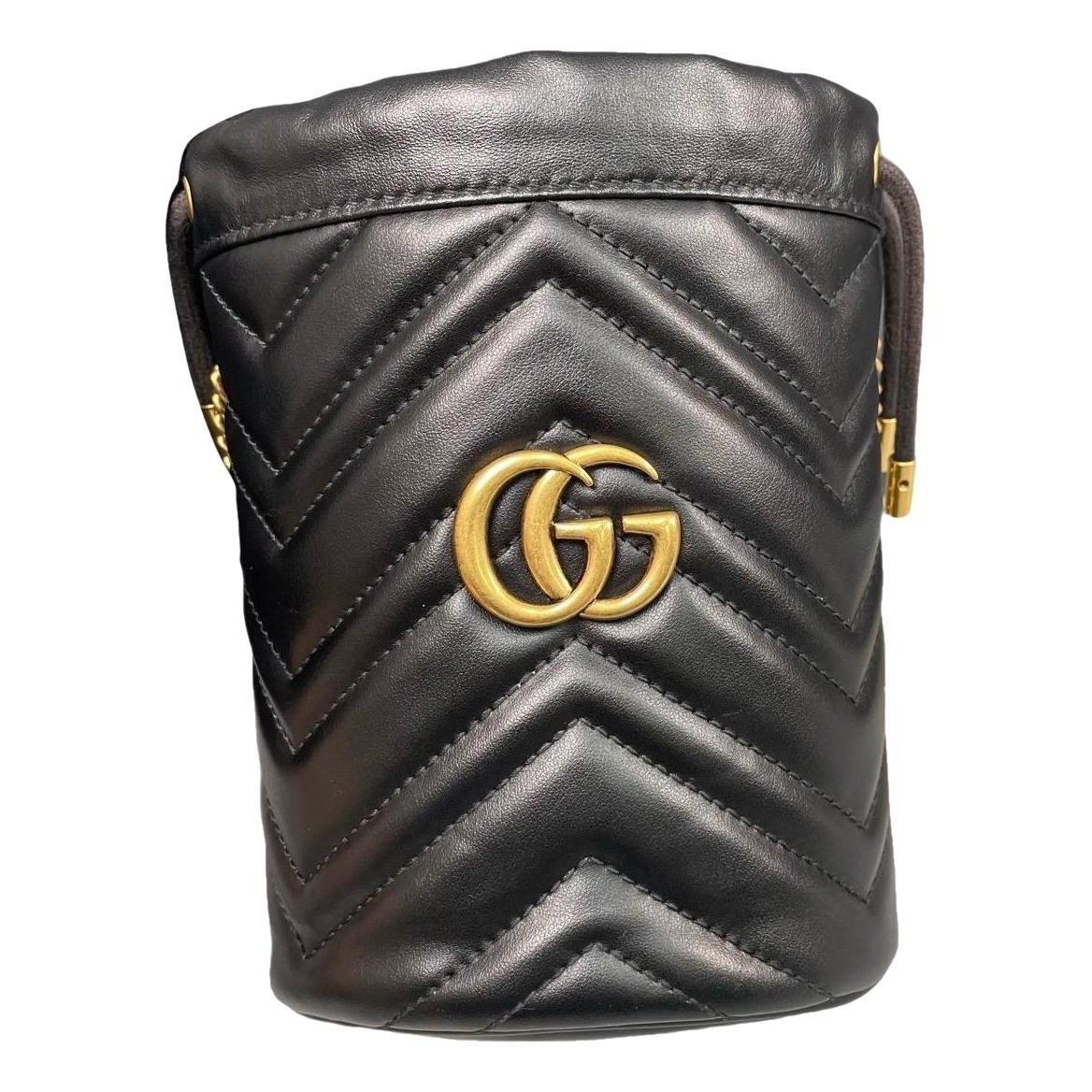 GG Marmont Chain Bucket leather handbag