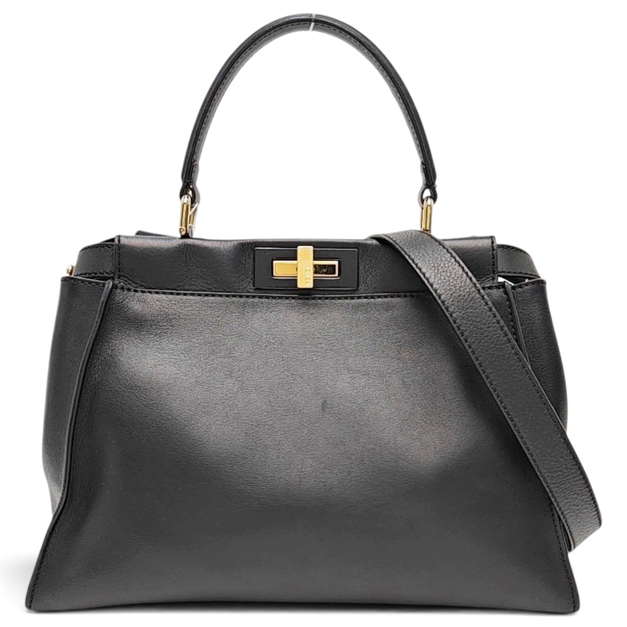 Peekaboo leather handbag