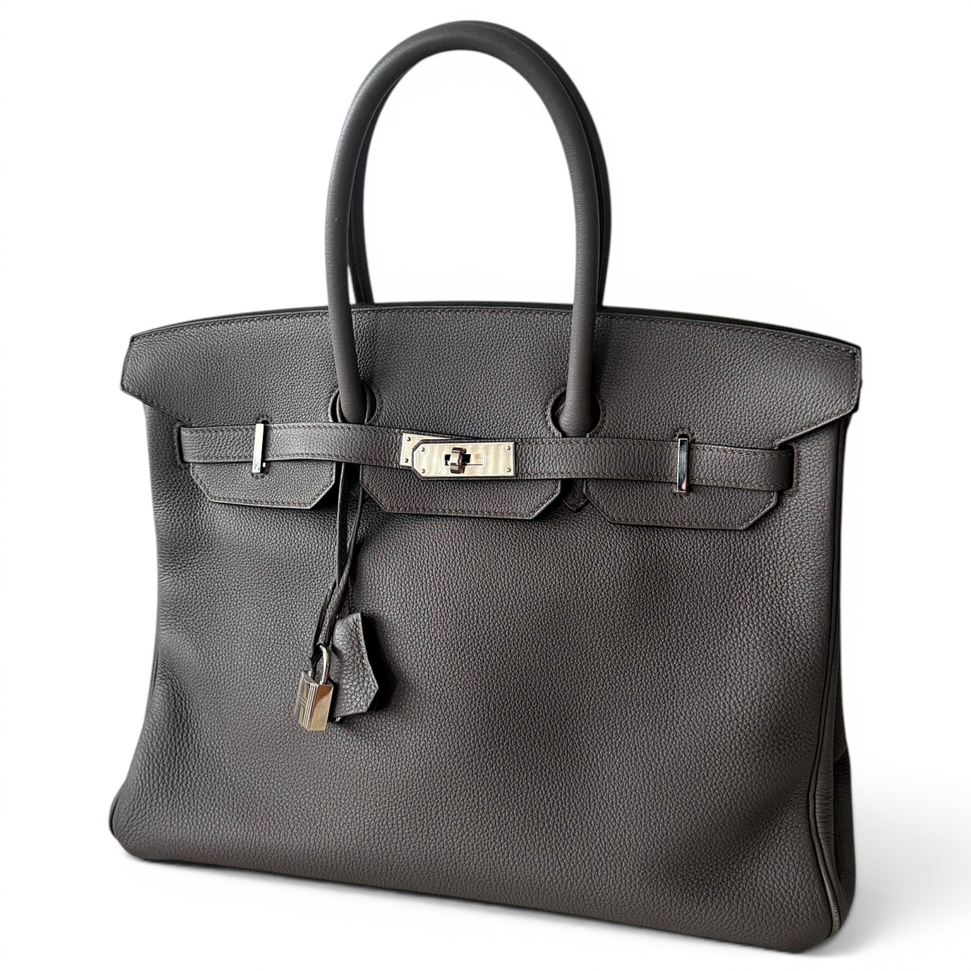 Hermes Birkin 35 Handbag Graphite Togo Leather 2018