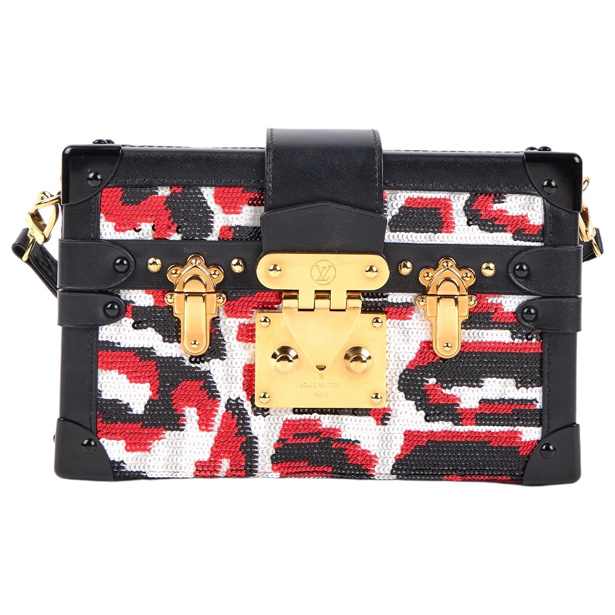 Louis Vuitton Petite Malle glitter handbag