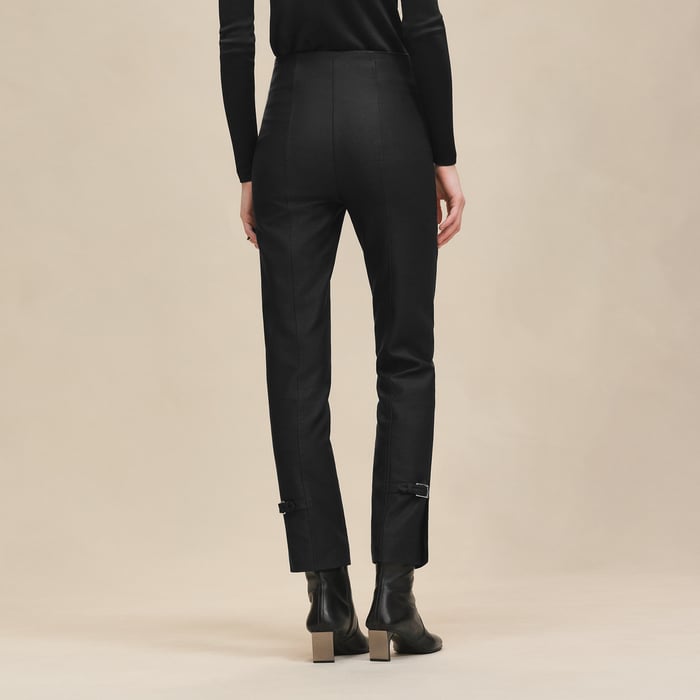 Noir High-waisted Pants