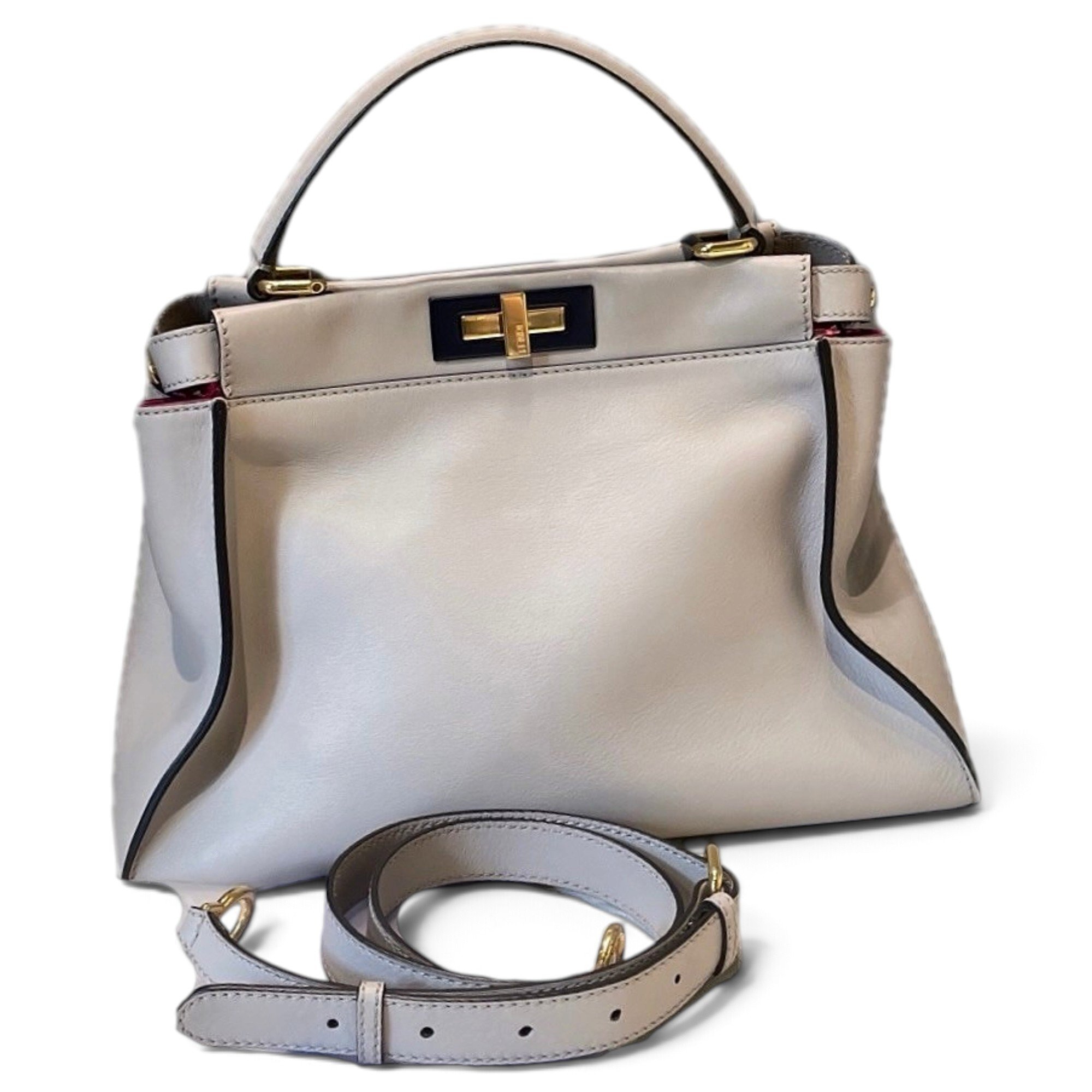 Peekaboo leather handbag