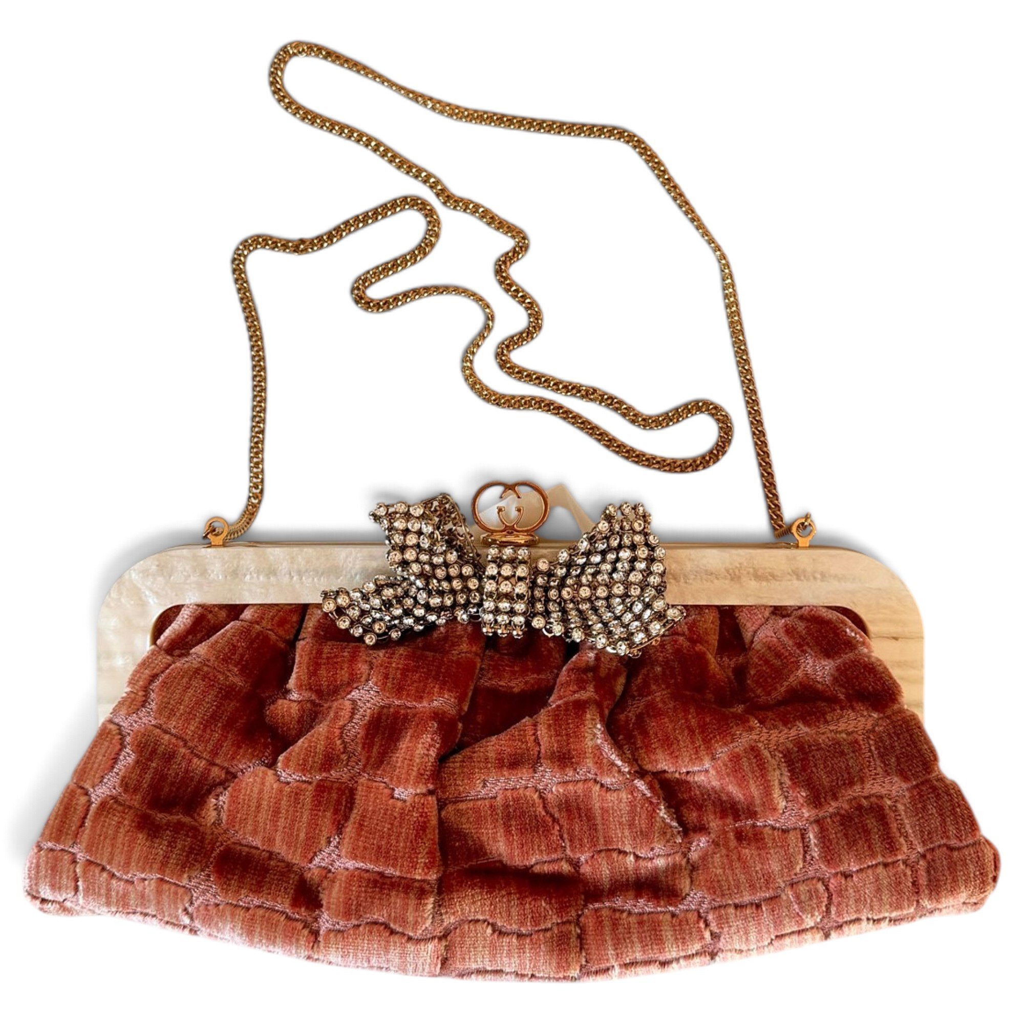 Velvet handbag