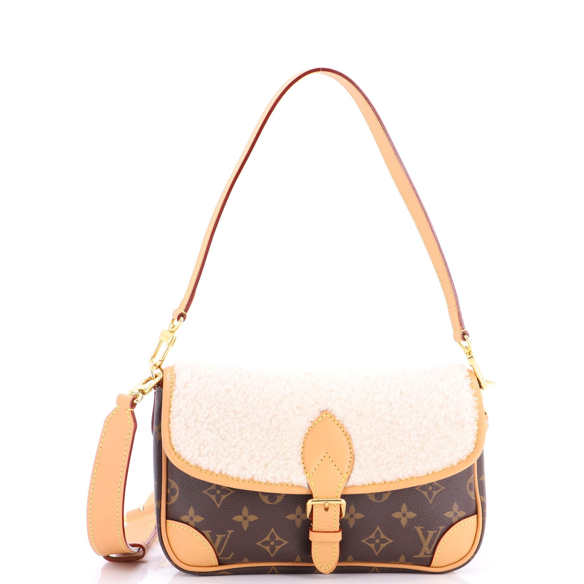 Louis Vuitton Diane NM Handbag Monogram Canvas with Shearling