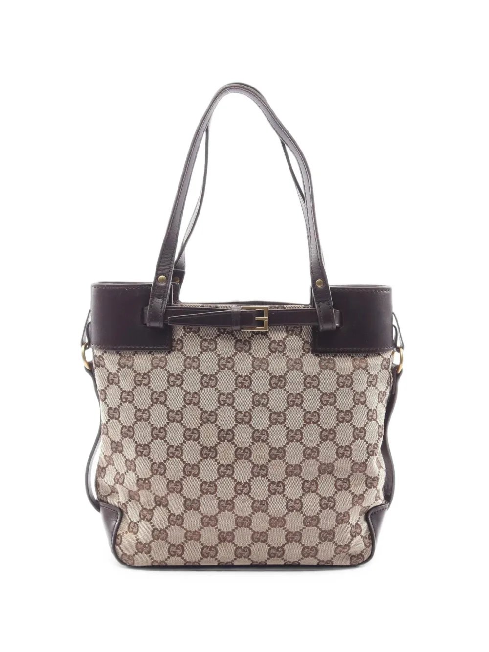 2000s GG canvas tote bag