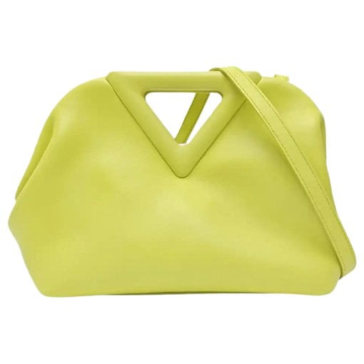 Point leather handbag