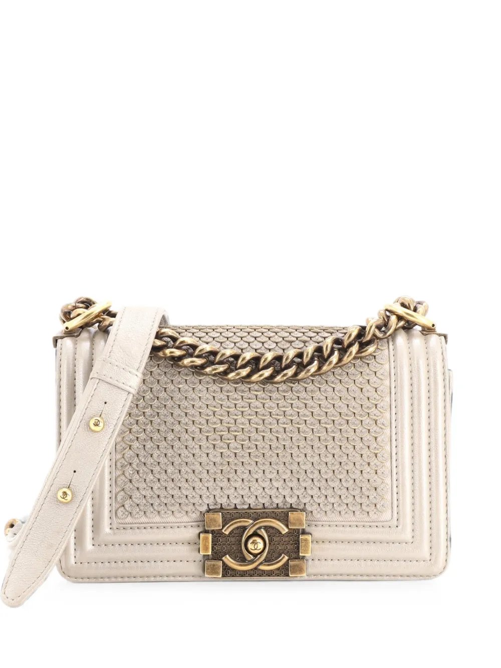 Boy Flap Bag Scaled Lambskin Small crossbody bag