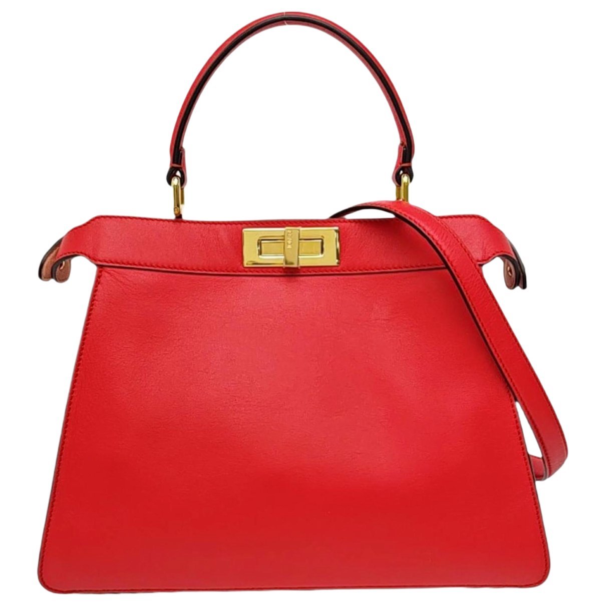 Peekaboo leather handbag