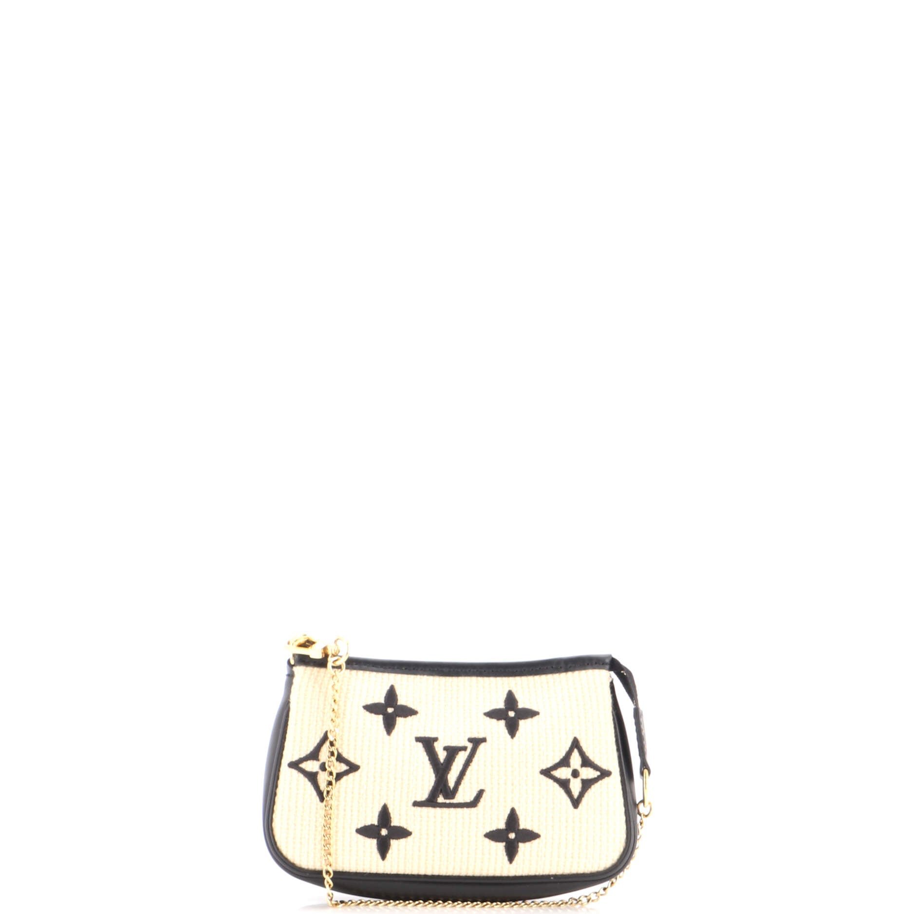 Pochette Accessoires Monogram Giant Embroidered Cotton Mini