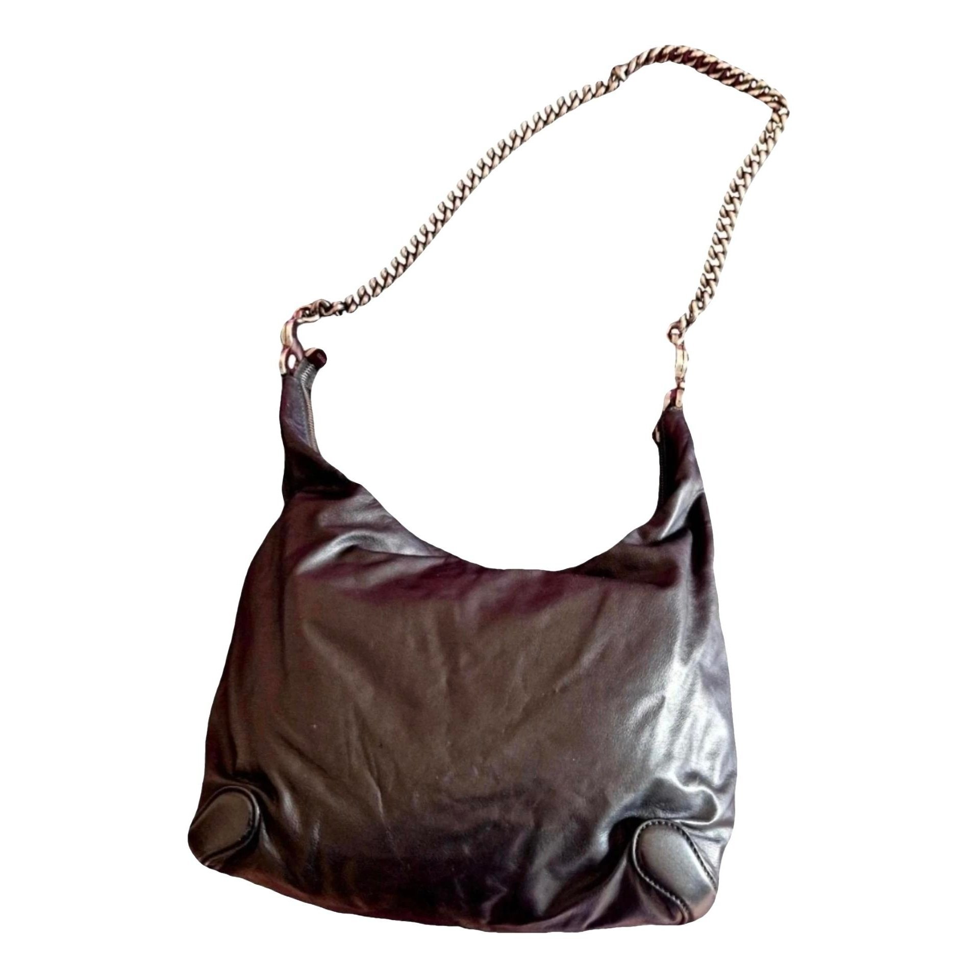Hobo leather handbag