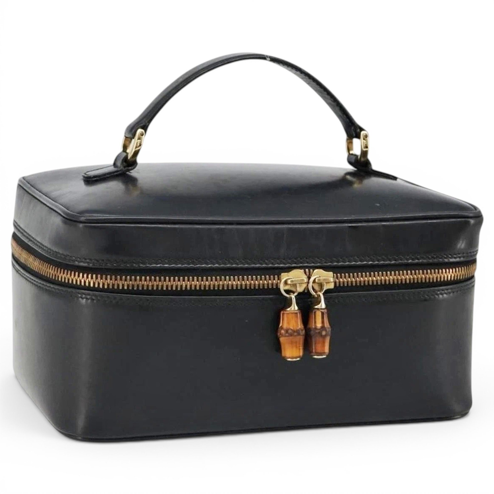 Patent leather handbag