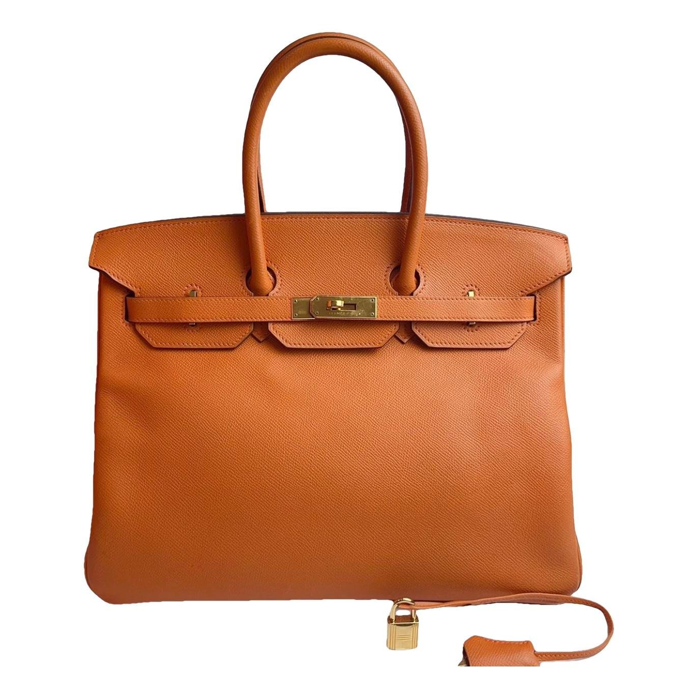 Birkin 35 leather handbag