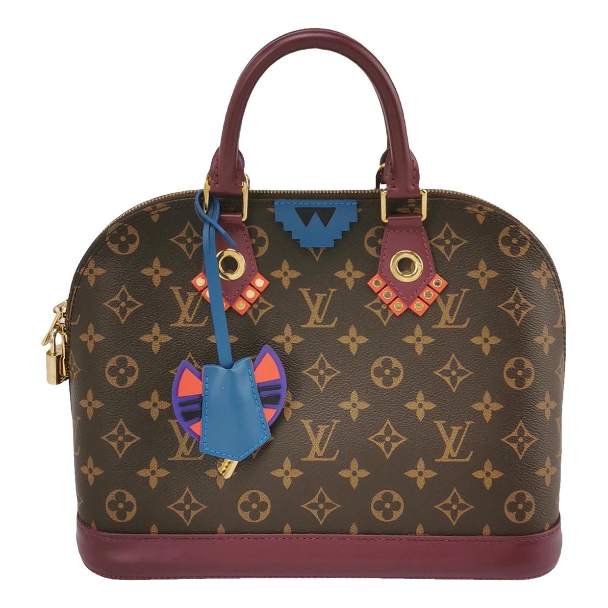 Louis Vuitton Alma BB leather handbag