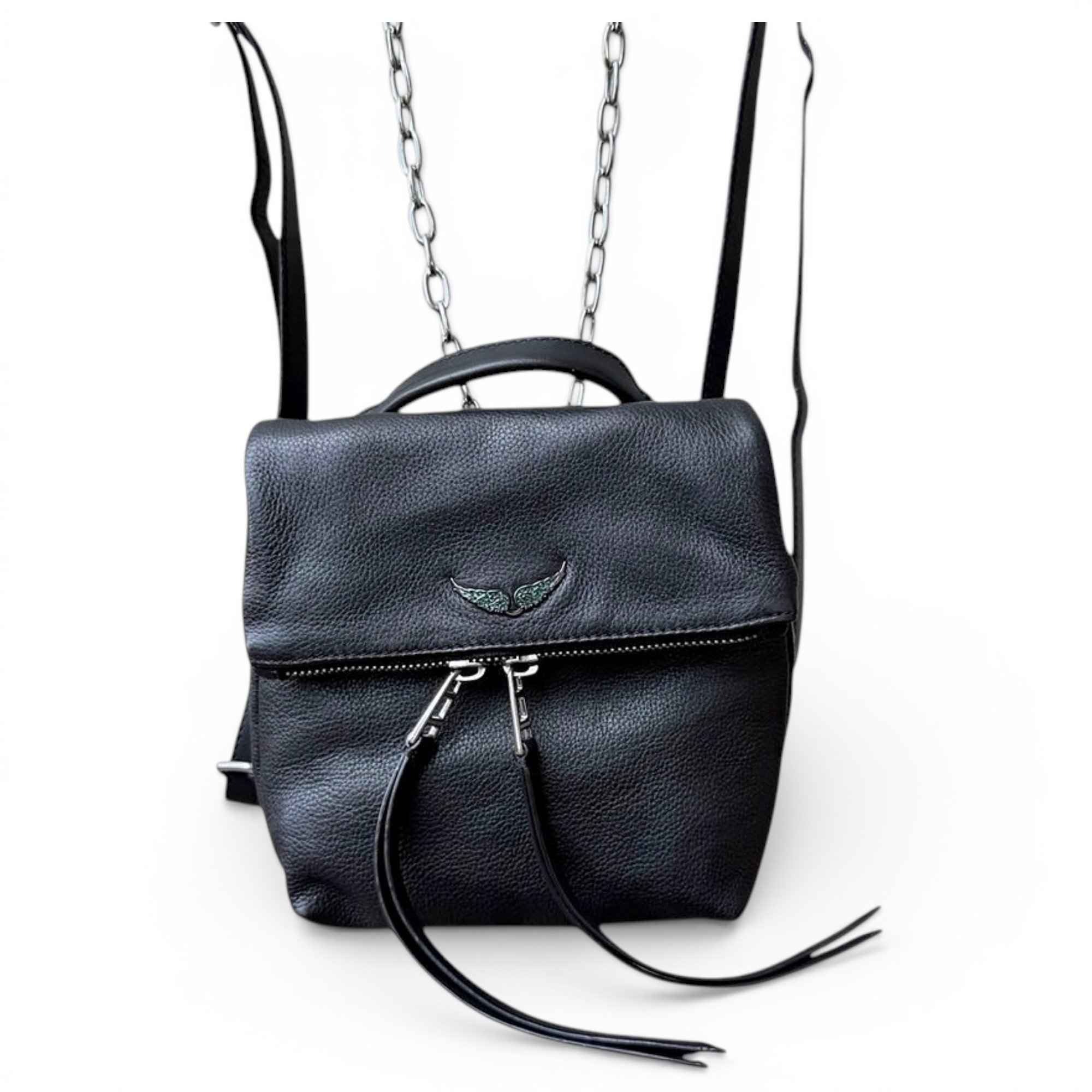 Leather backpack