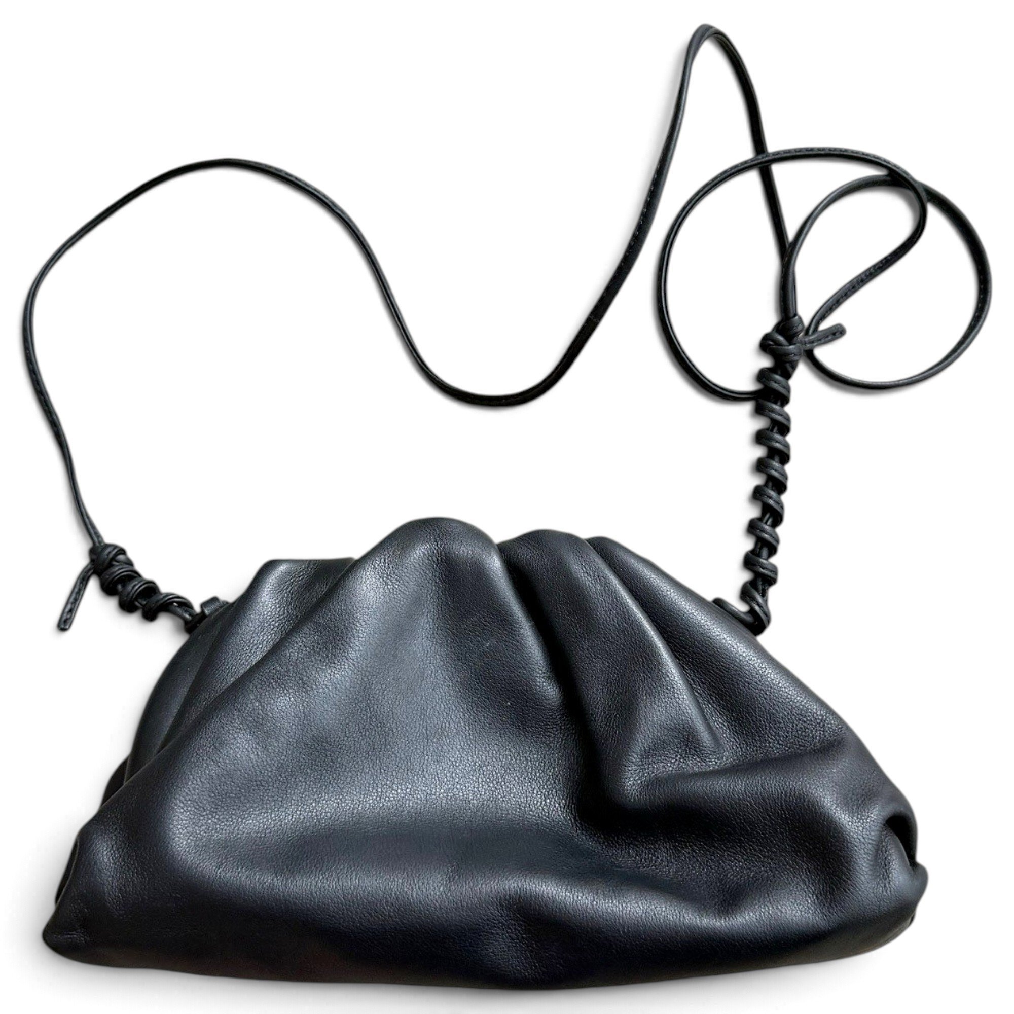 Pouch leather handbag