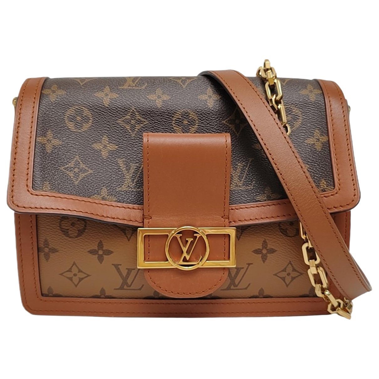 Dauphine leather crossbody bag