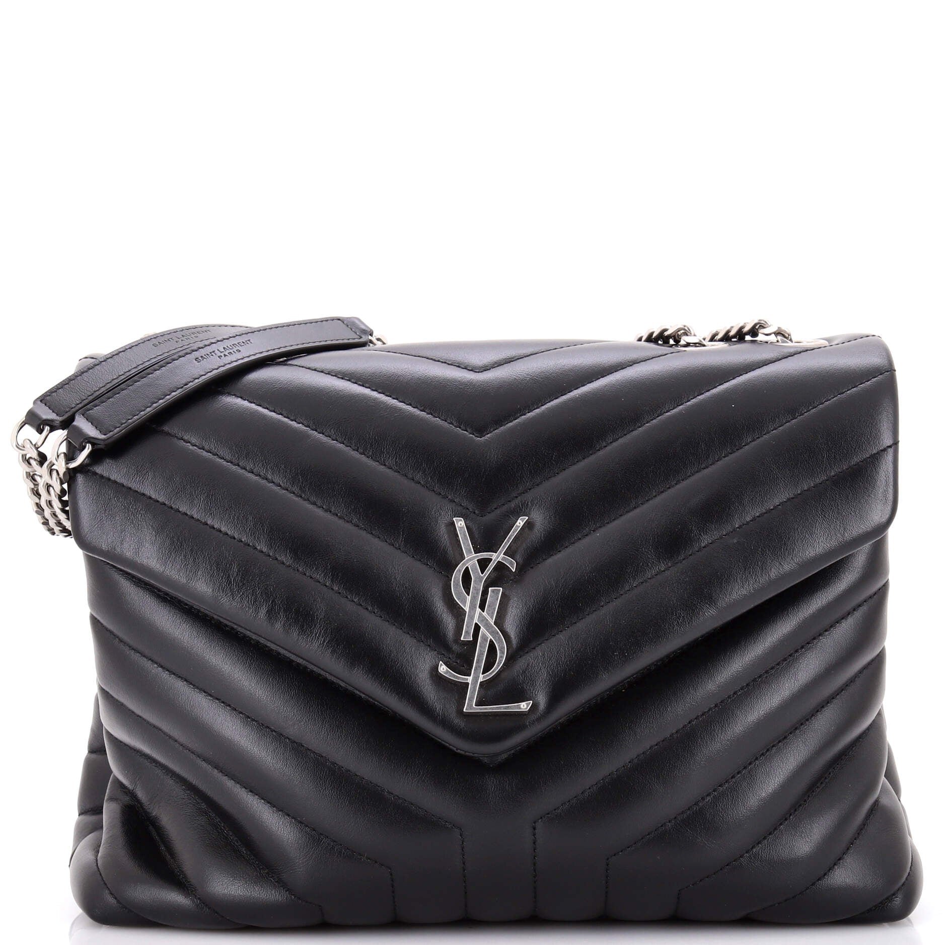 Saint Laurent Loulou Shoulder Bag Matelasse Chevron Leather Medium