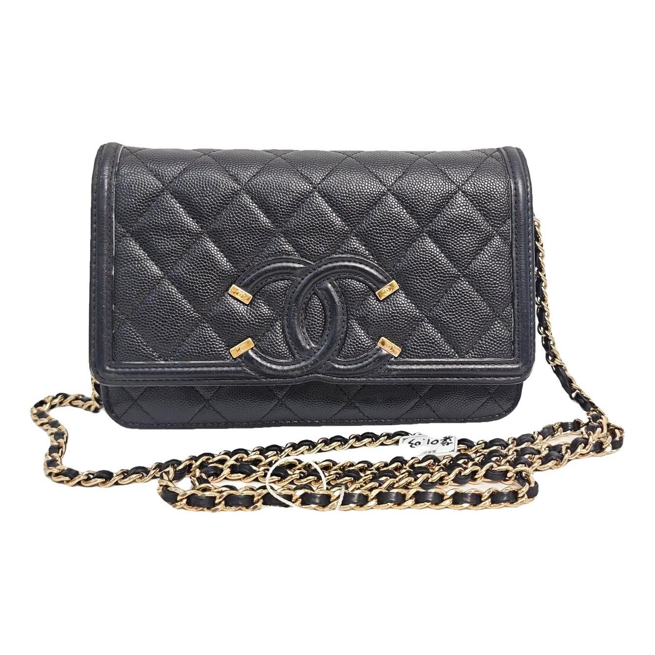 Trendy CC Wallet on Chain leather crossbody bag
