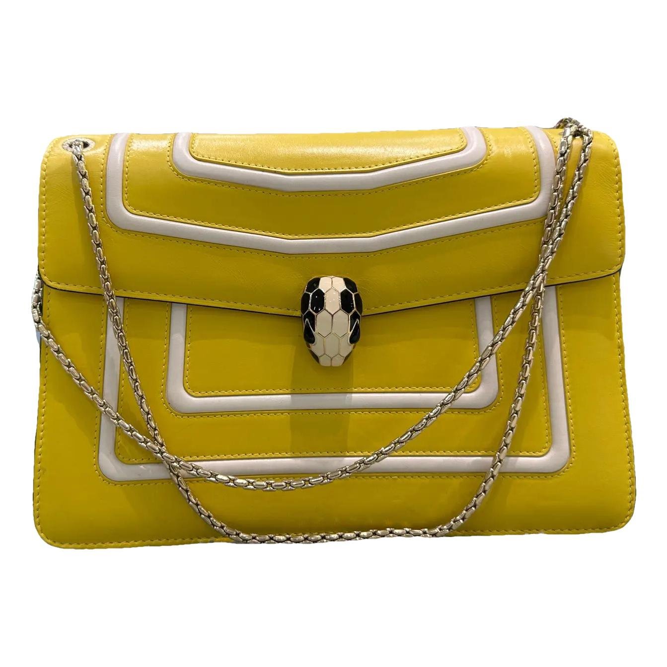 Serpenti leather handbag