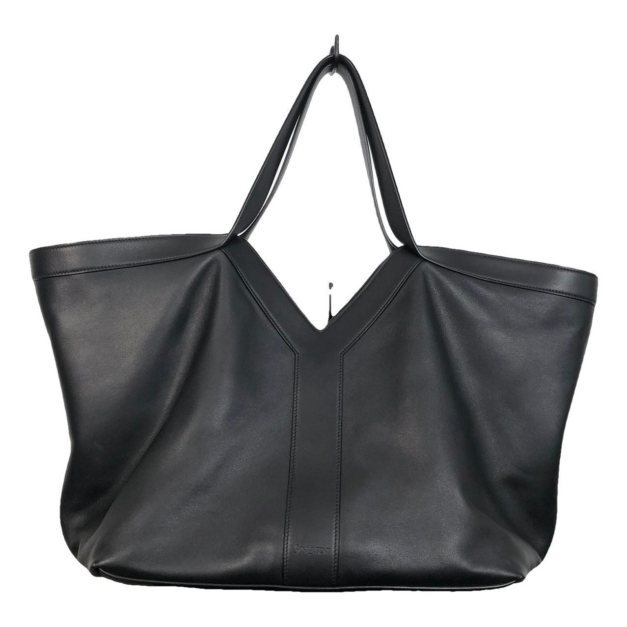 Y leather tote