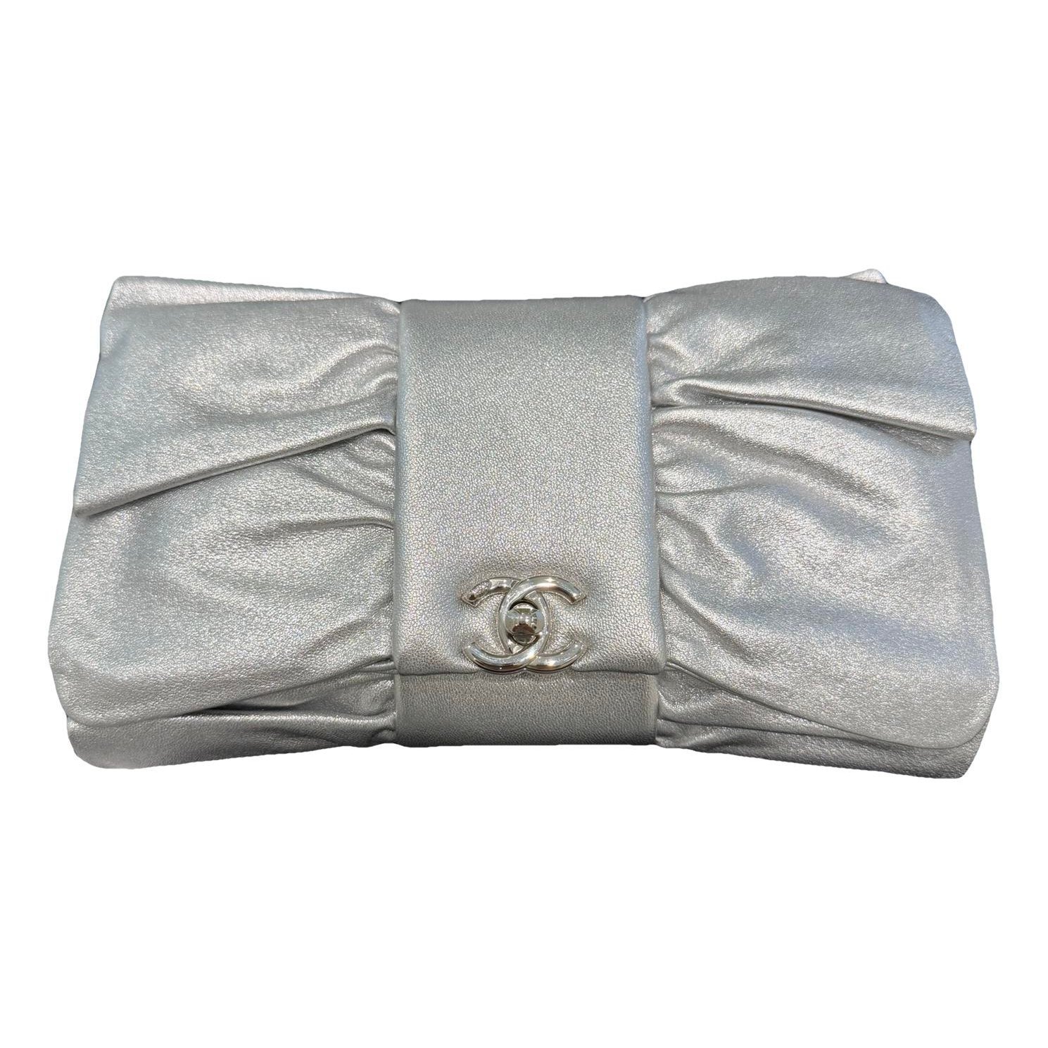 Leather clutch bag