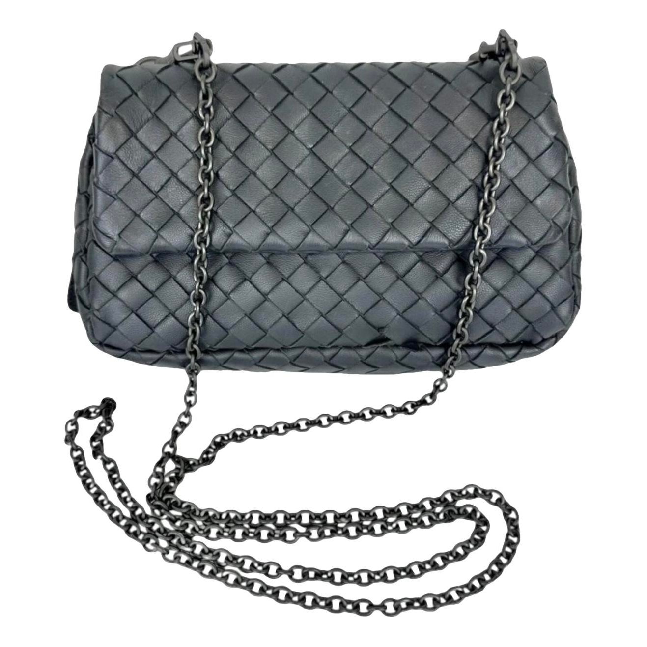 Olimpia leather clutch bag