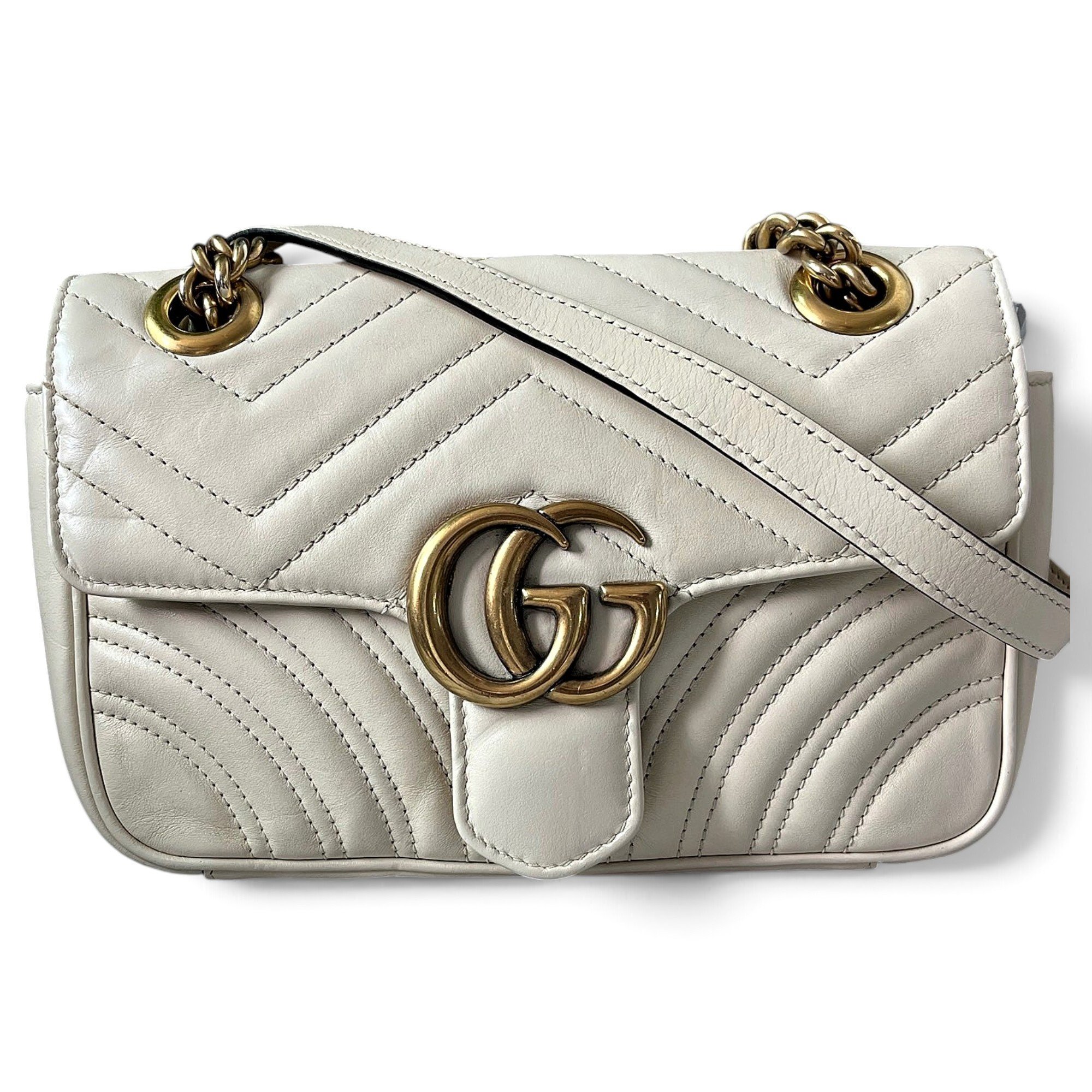 GG Marmont Flap leather crossbody bag