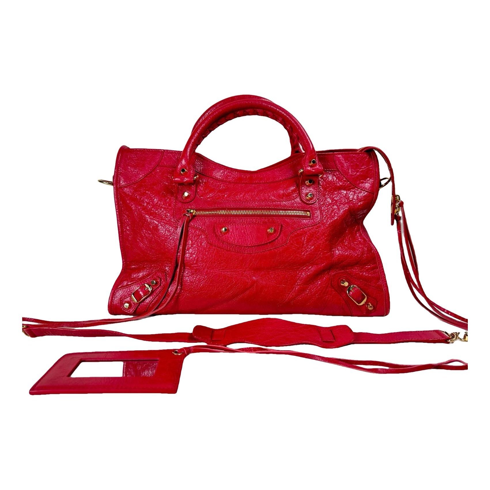 City leather bag