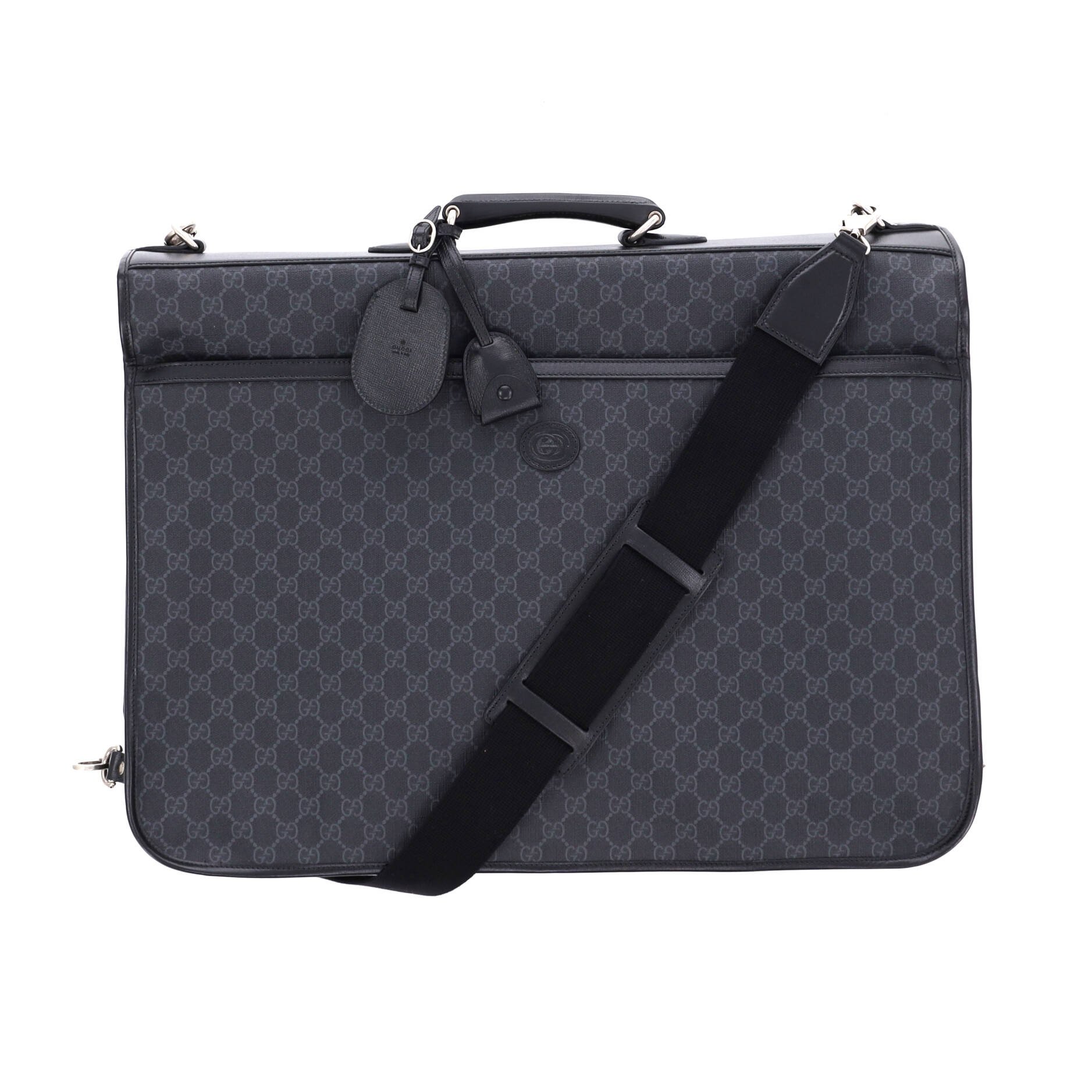 Retro Interlocking G Garment Bag GG Coated Canvas