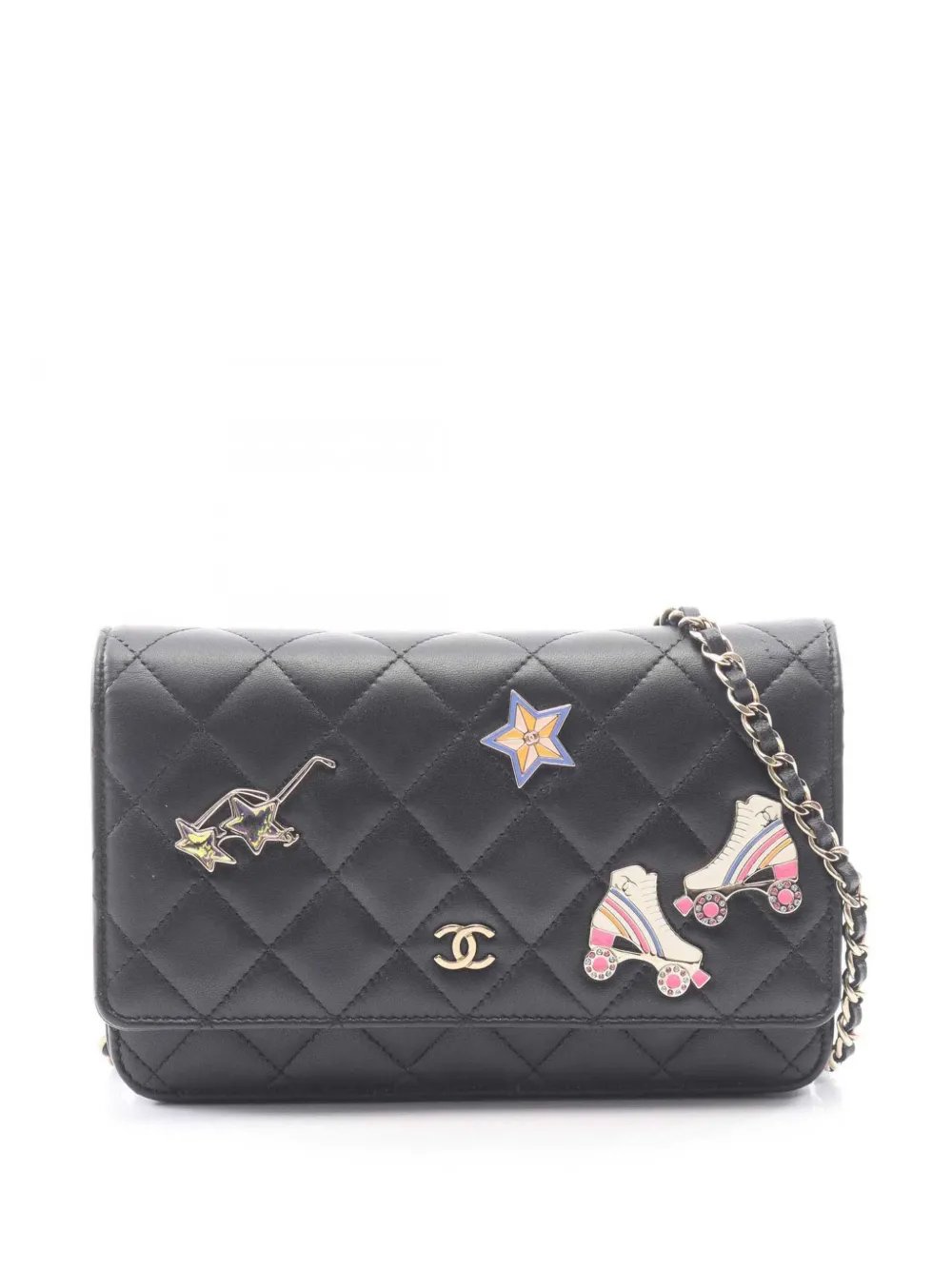 2021-2026 Quilted Lambskin Lucky Charms Wallet On Chain crossbody bag