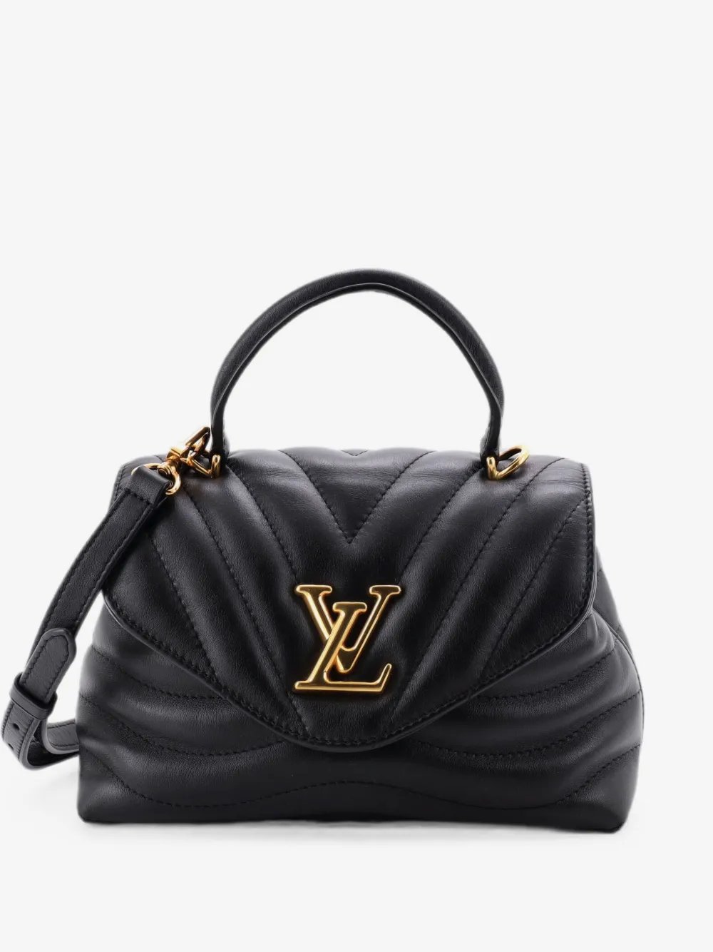 New Wave Hold Me Top Handle Bag Quilted Leather satchel