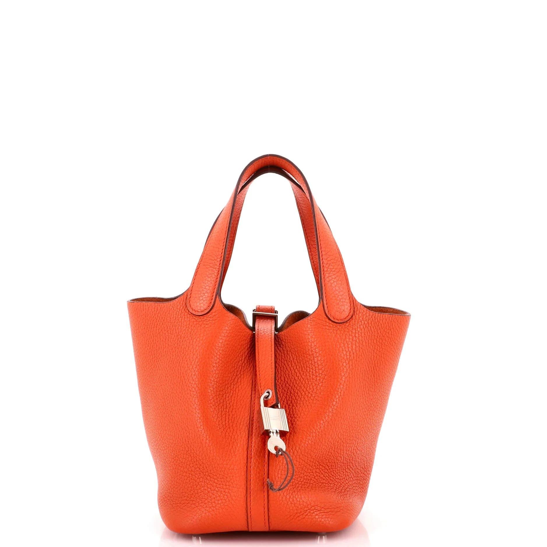 Picotin leather handbag