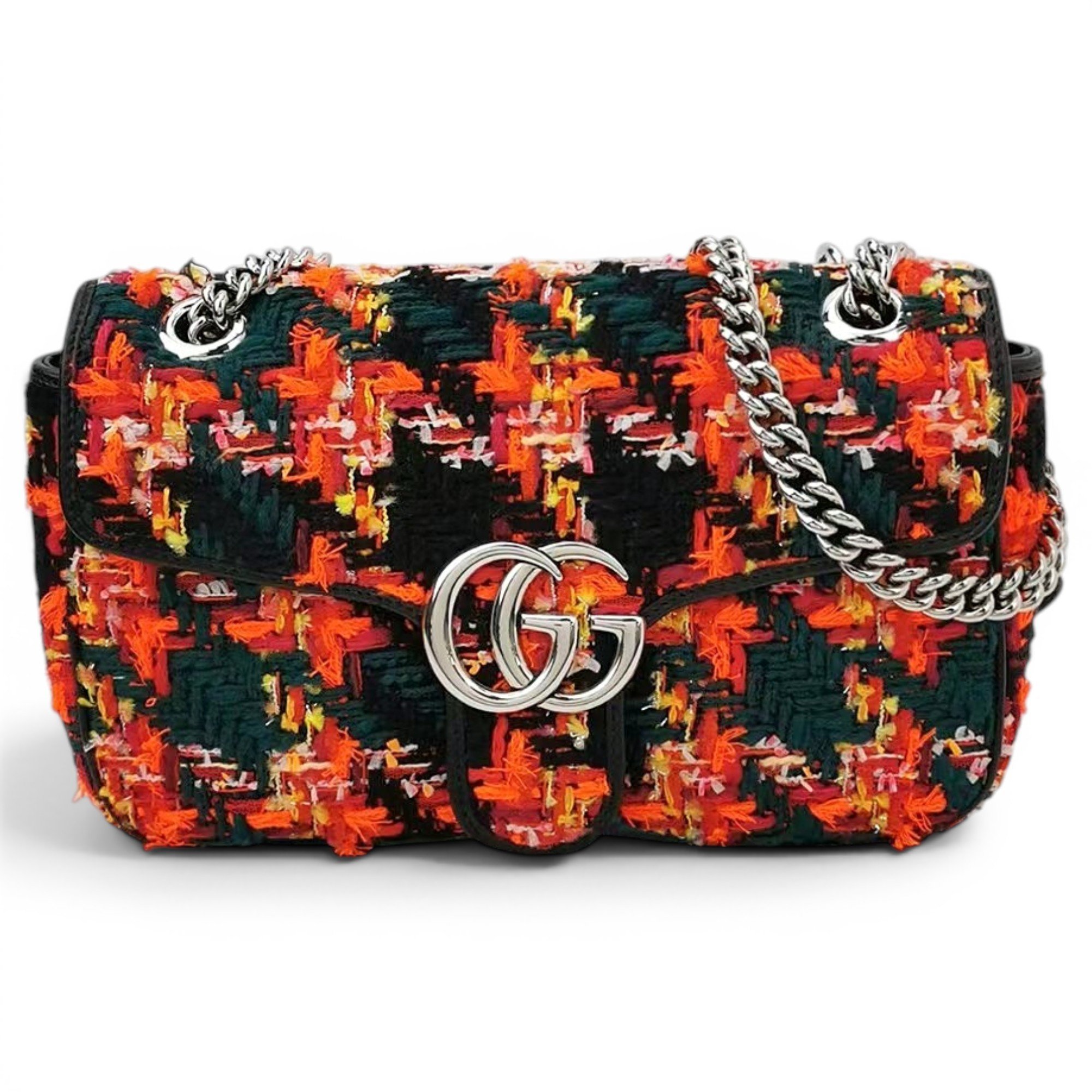 GG Marmont Flap tweed crossbody bag