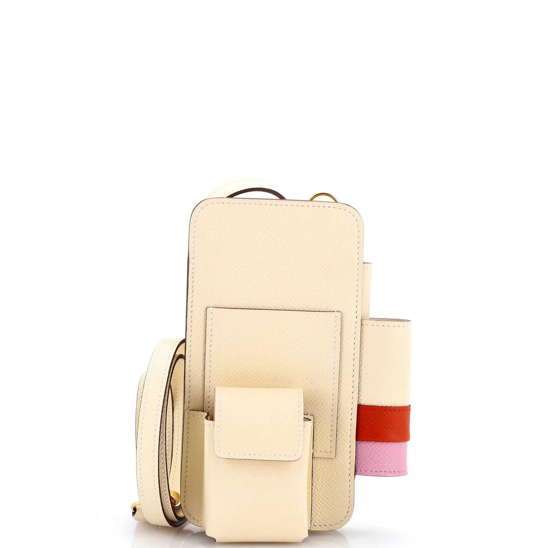 Leather clutch bag