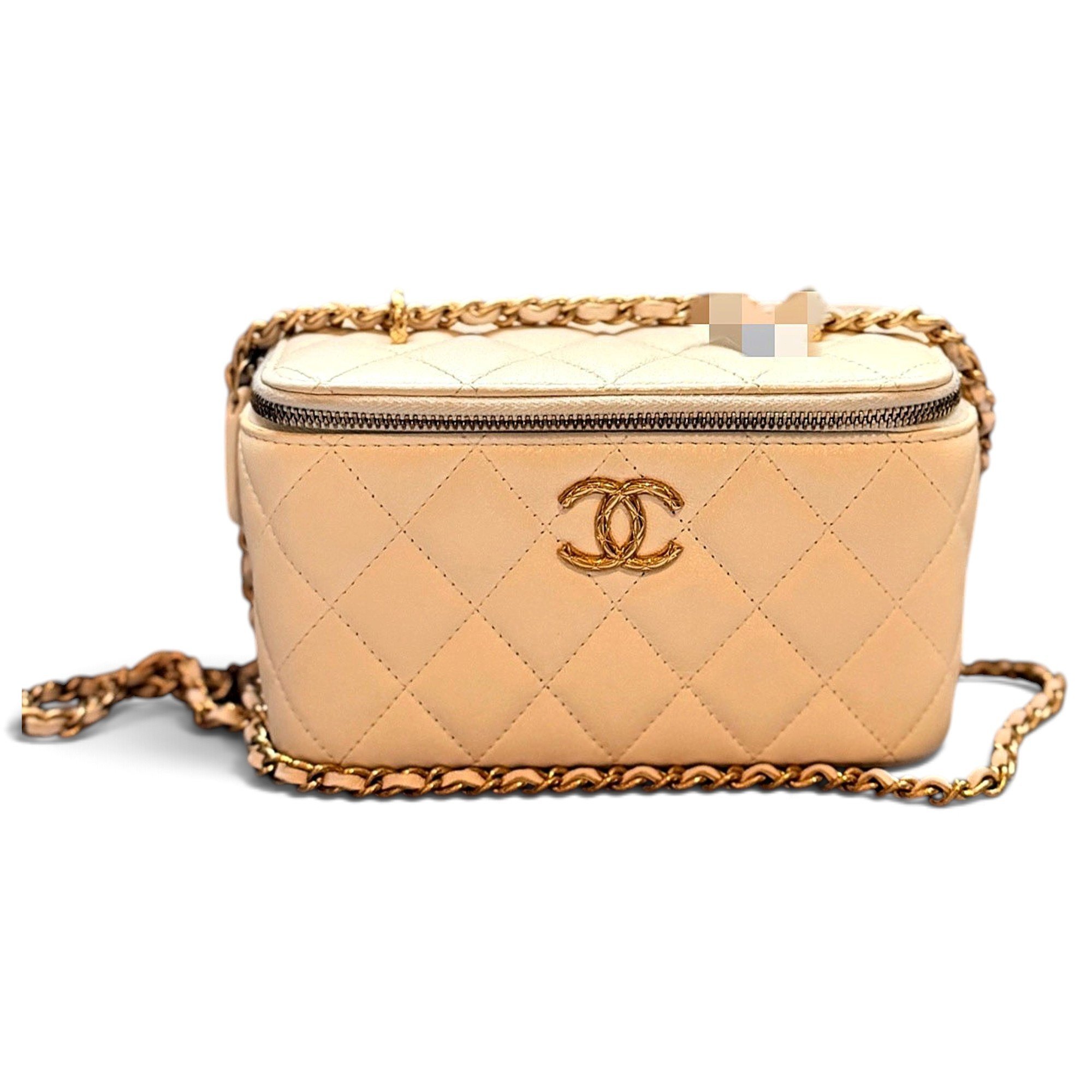 Vanity leather handbag