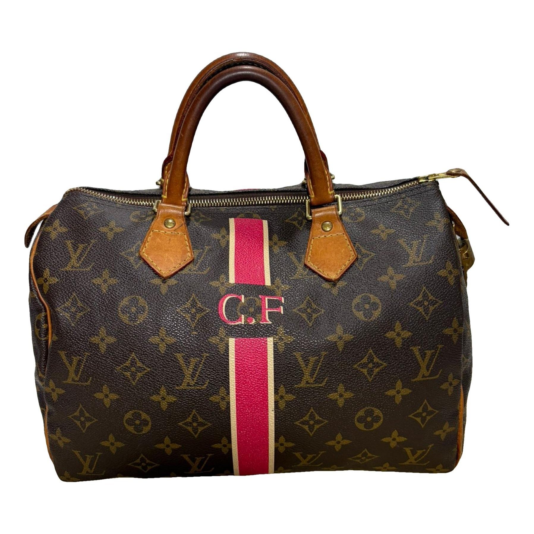 Speedy leather handbag