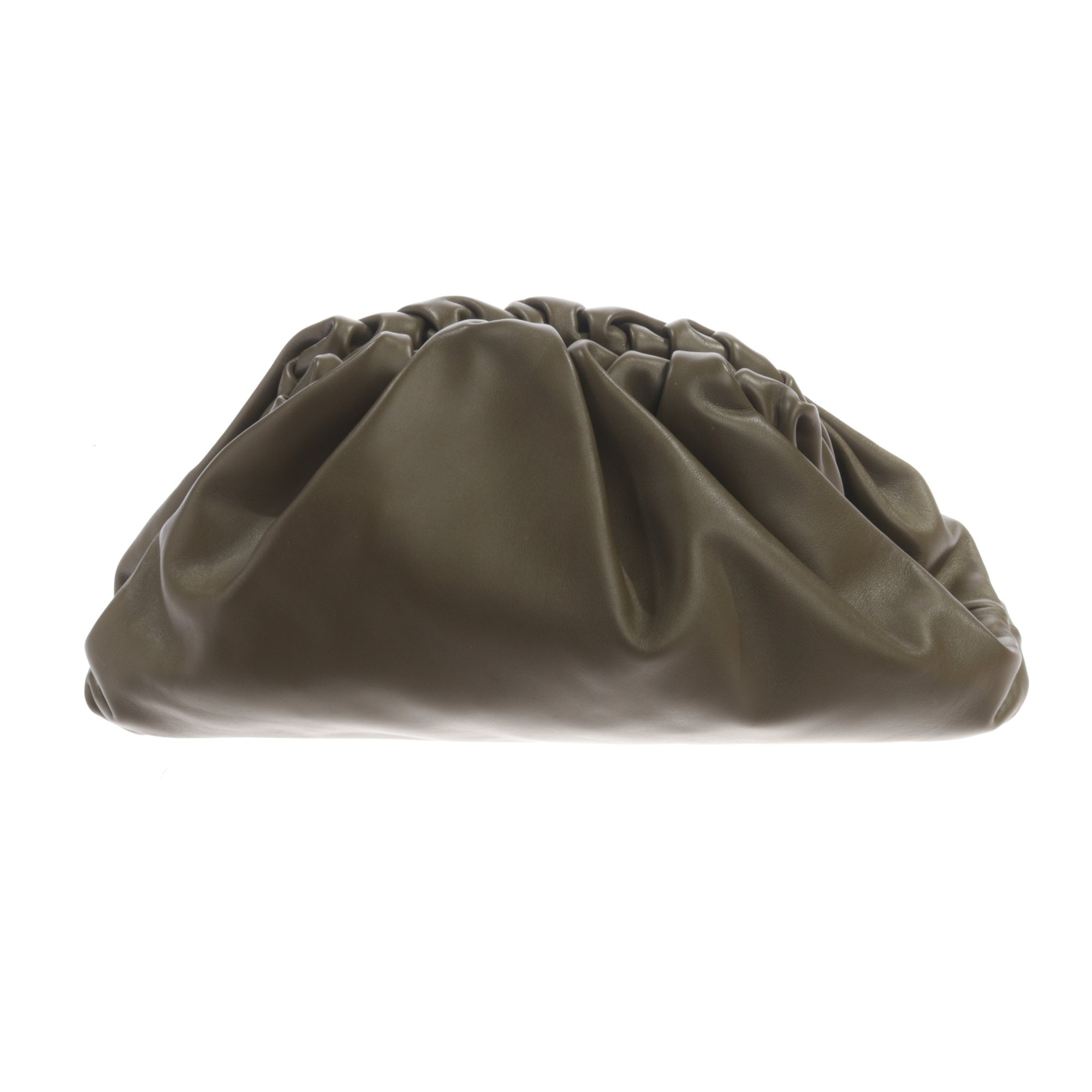 Leather clutch bag